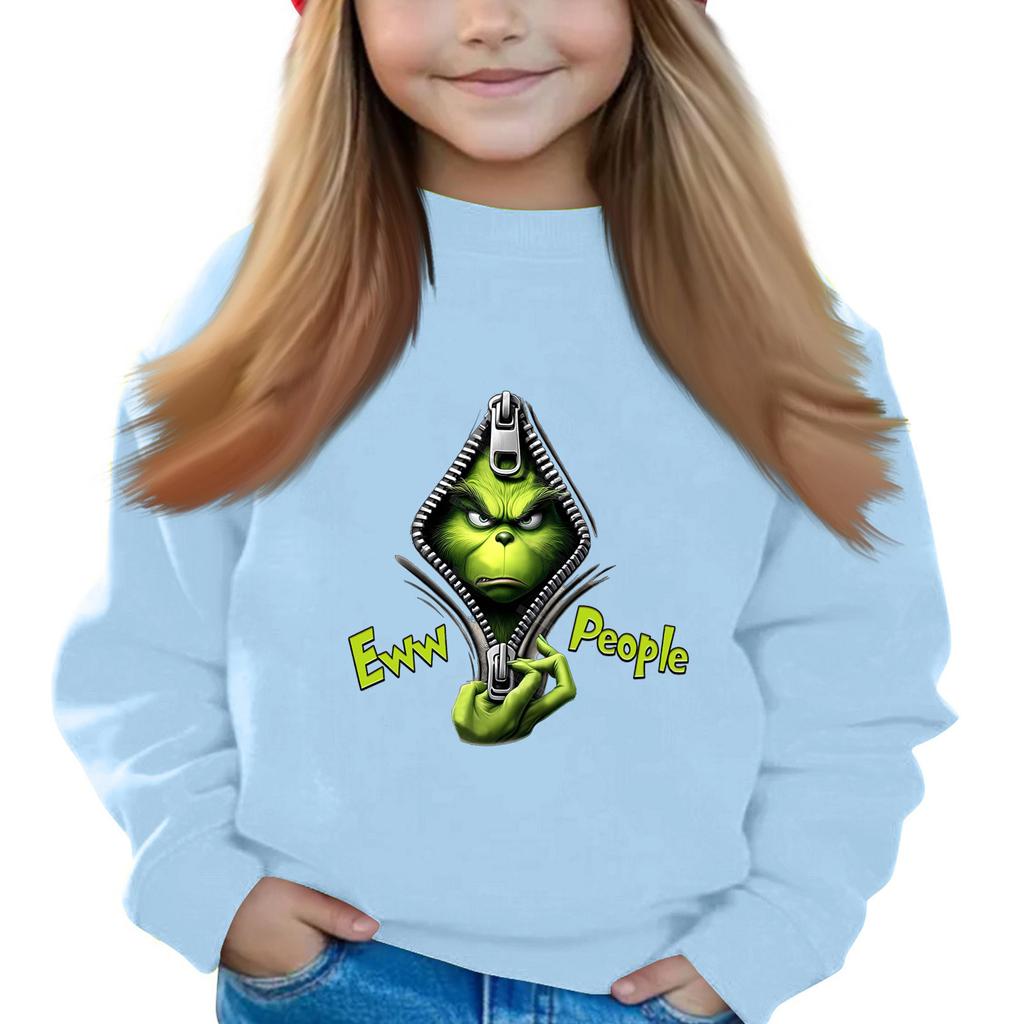 Weihnachtstag Mädchen Rundhals-Pullover für Kinder Bedruckte Baby-Tops