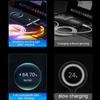 66w RGB Fast Charging Cable Compatible For Iphone Type-c Micro Usb Charger Cable Cool Colorful Glow Data Line
