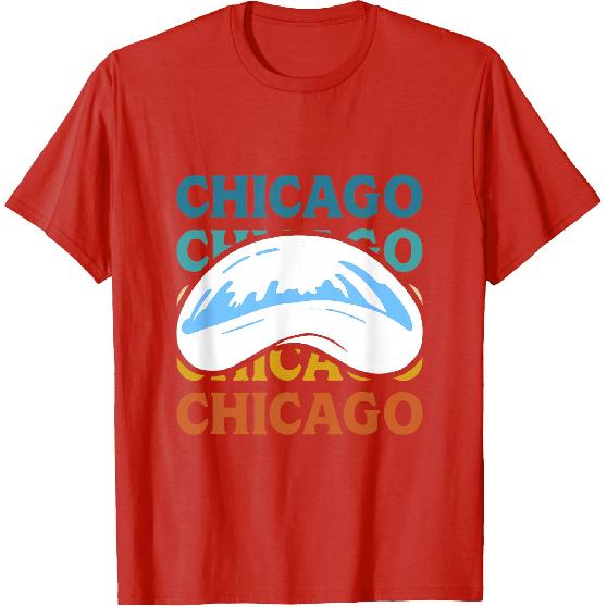 Chicago Cloud Gate Sculpture Vintage Retro Travel Souvenir T-Shirt