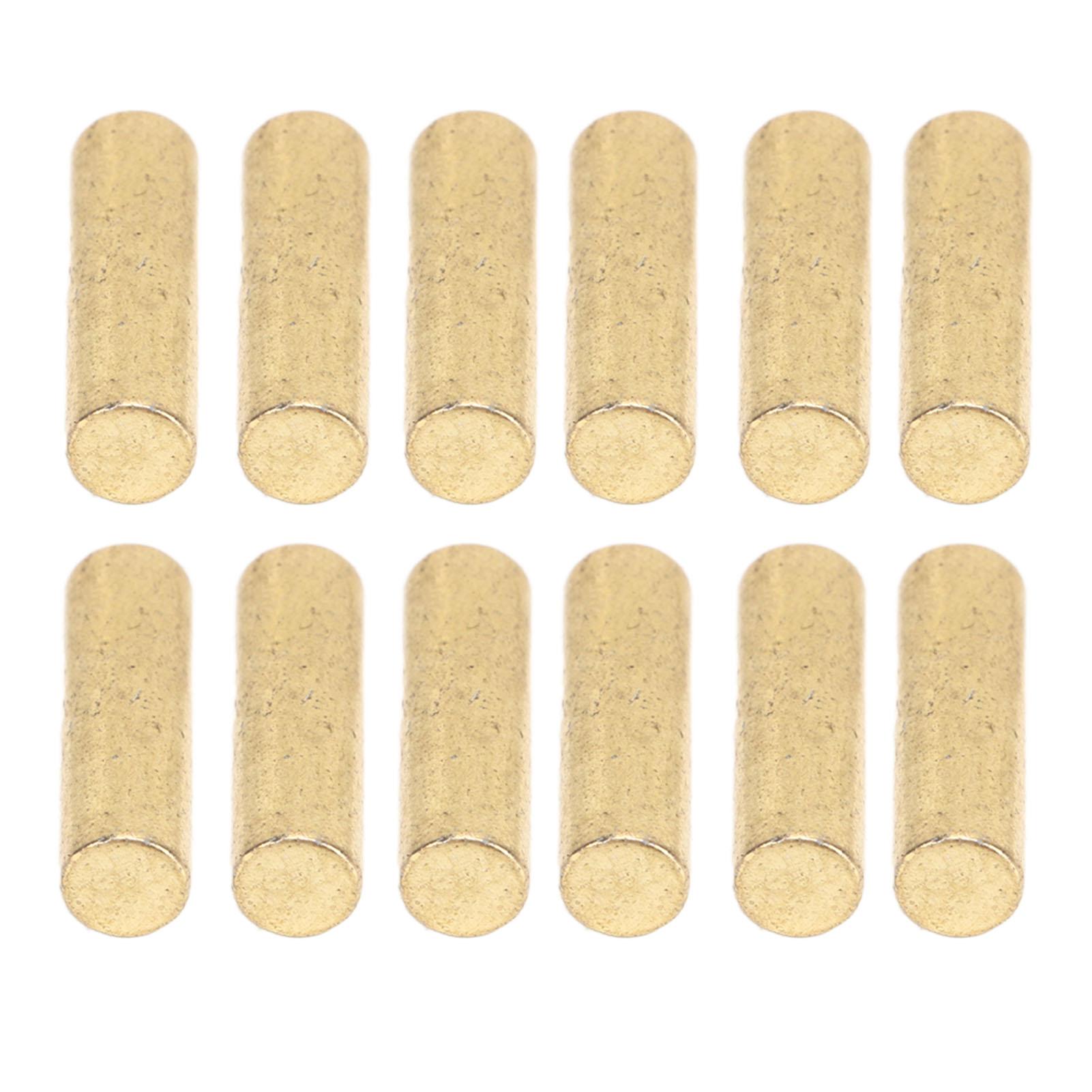 

12 шт. Магнитные стержни для звукоснимателя, замена, металлические магнитные колонки для звукоснимателя электрогитары, золото золотой