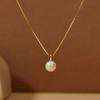 Elegant Simulated Pearl Women Pendant Necklace for Engagement Party Charming Accessories Fashion Daily Versatile Jewelry