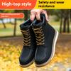 Hombre Steel Toe Work Boots Construction Safety Boots Men Indestructible Anti-smash Stab-resistant Safety Shoes Botas Para