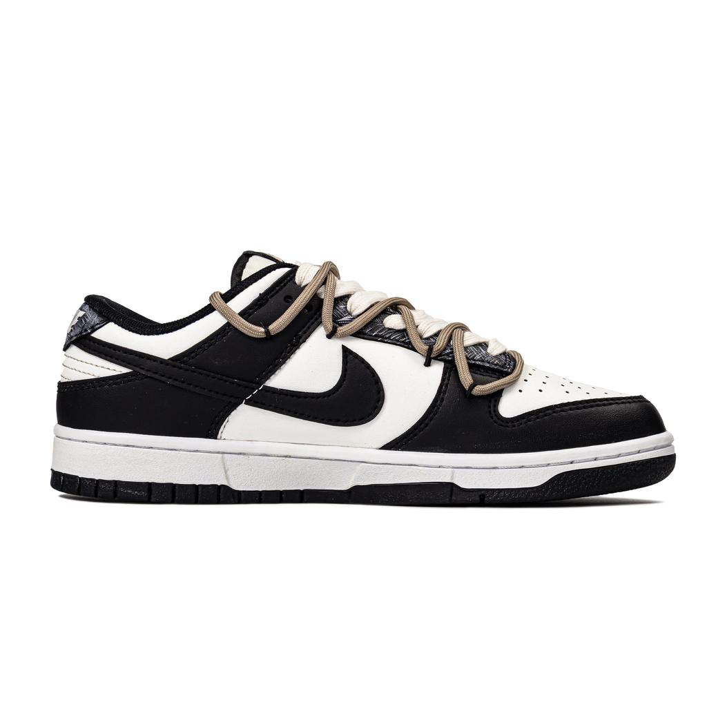 Nike Dunk Skateboard Shoes Unisex Low Top Black/White DD1391-100(Team177-)