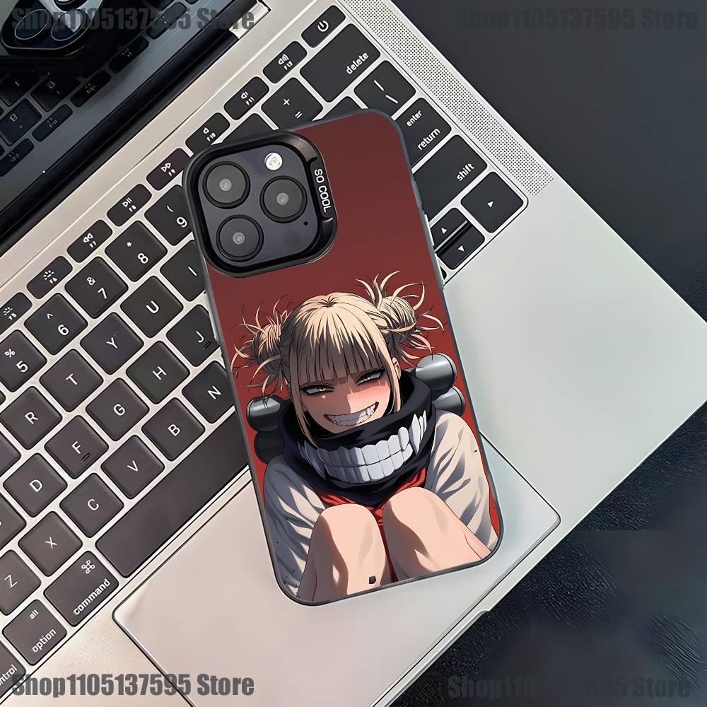 Anime Toga Himiko Phone Case For iPhone 17,16,15,14,13,12,11,Pro,XS,Max,Plus,Mini,SE4,E Black Matte Shockproof Cover