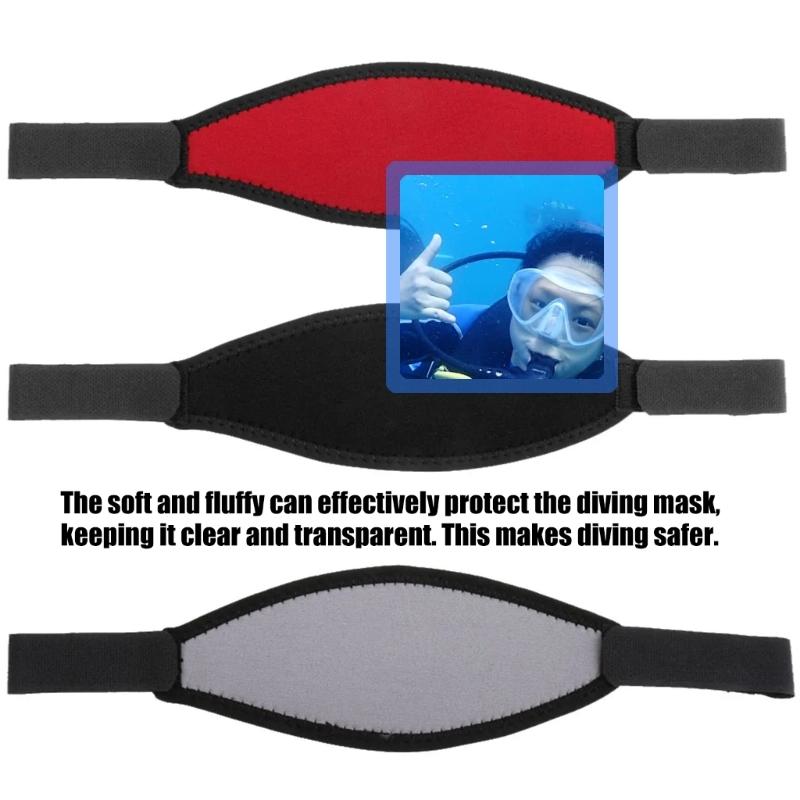 Universal Snorkels Mask Protective Band Durability Neoprene Design For Frequent Diver And Swimmers