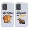 Cute Cartoon Capybara Phone Case For Samsung A15 A13 A35 A55 A51 A71 A41 A31 A03S A05 A17 A23 A25 A33 A53 A73 5G A07 4G Cover