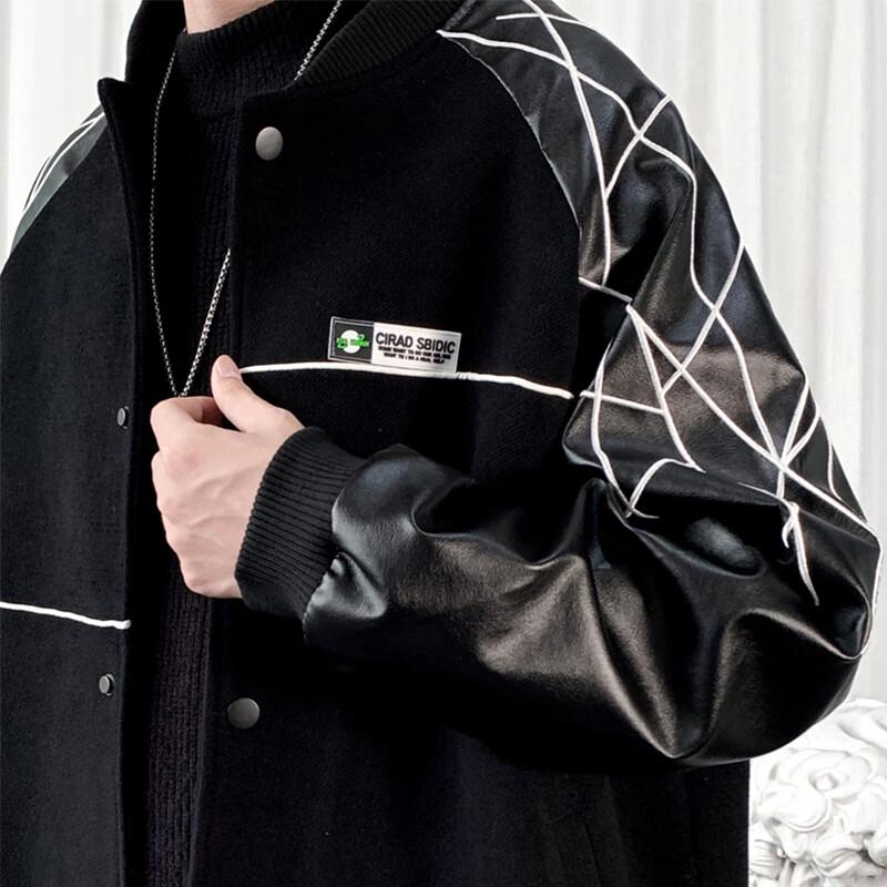 ROMON Men's Casual Baseball Jacket