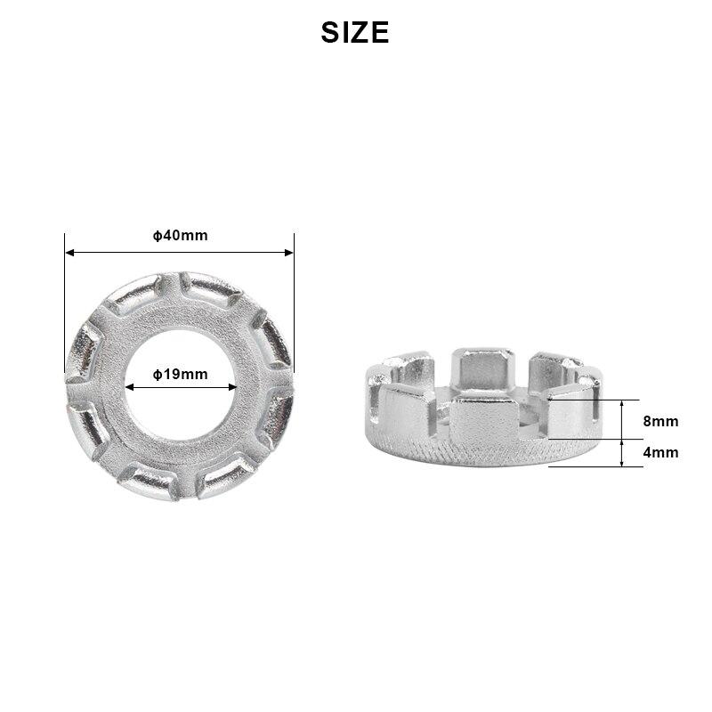 Bicycle Spoke Nipple Wrench Stainless Steel 8 Way Durable Portable Hand Tools MTB Road Bike Spoke Wrench Cycling Accessories