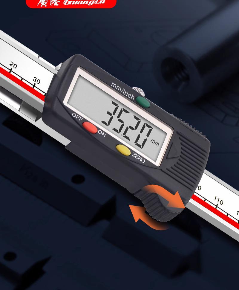 Guilin Guanglu High-Precision Digital Caliper for Inner Hole, Inner Circle, Flat-Headed Groove Measurement