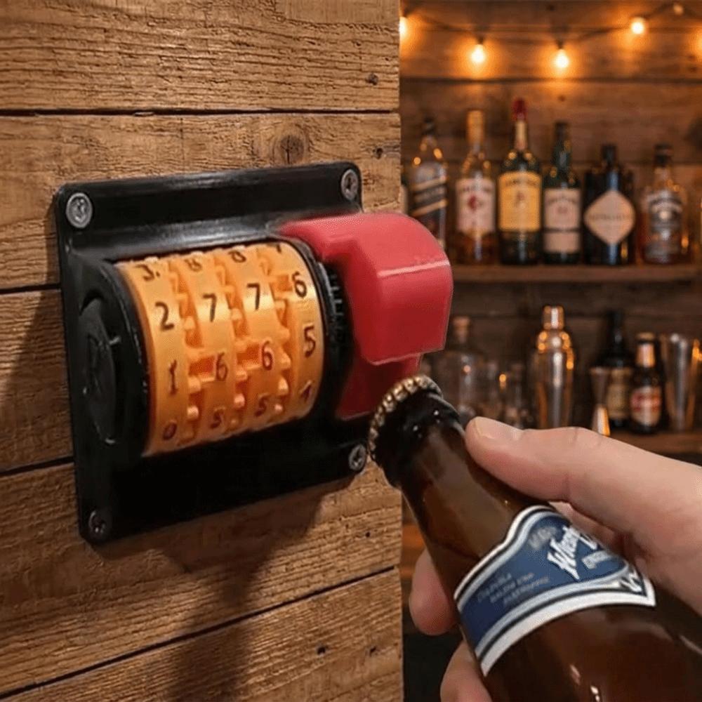Automatic Count Counter Bottle Opener Funny Bottle Cap Counter Wall Mounted Opener Beer Lovers