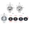 10Pieces Heavy Duty Universal Angled Grinder Backing Plates for 100mm Models Four Hole Hex Design Alloy Material Secure