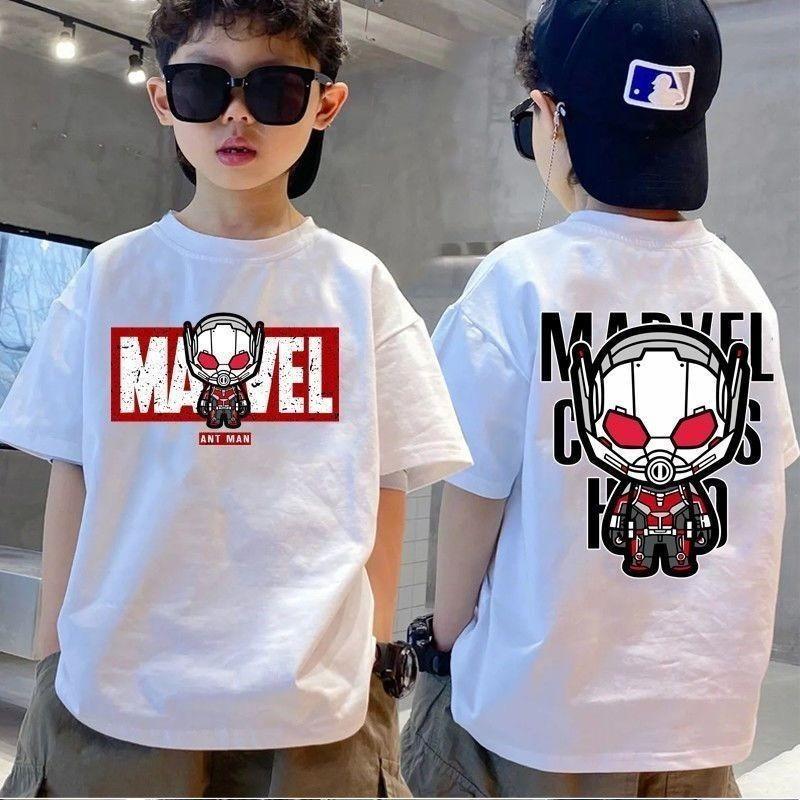 Boys' Short Sleeved T-shirt, Children's Cartoon Print, Summer Boys' Fashionable Top