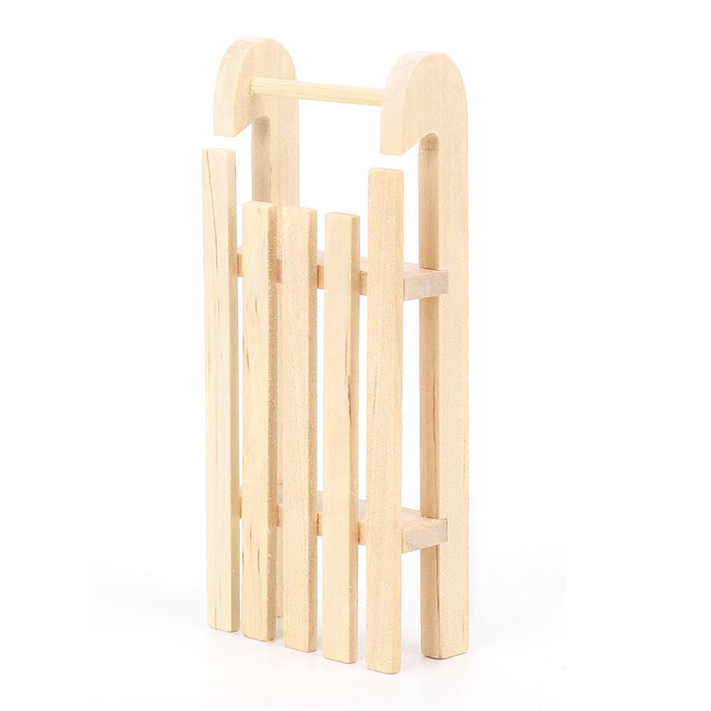 1:12  ature Wooden Simulation Sleigh Model   Christmas Landscape   Accessory Gift for Children