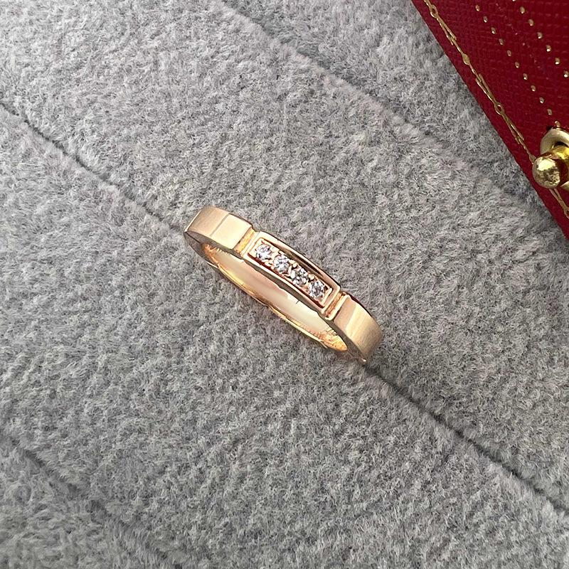 2025 Dreifarbiger Diamantbesetzter Minimalistischer Panther-Paar-Unisex-Ring