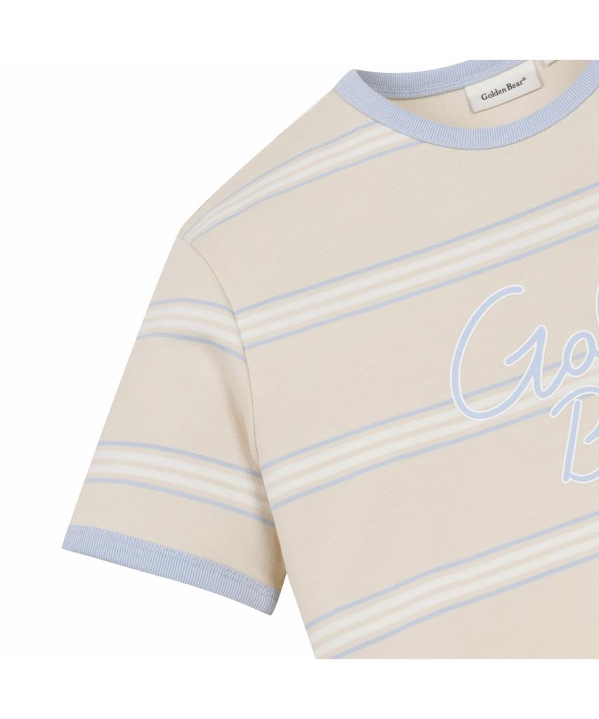 Goldeunbeeo (W) Striped Pique Crew-Neck T-Shirt G5Tam26411Bex