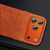 Orange Magnetic Phone Case for IPhone 17 Pro Max 17Pro Air Italy High-end Supercar Interior Same Suede All-inclusive Cover