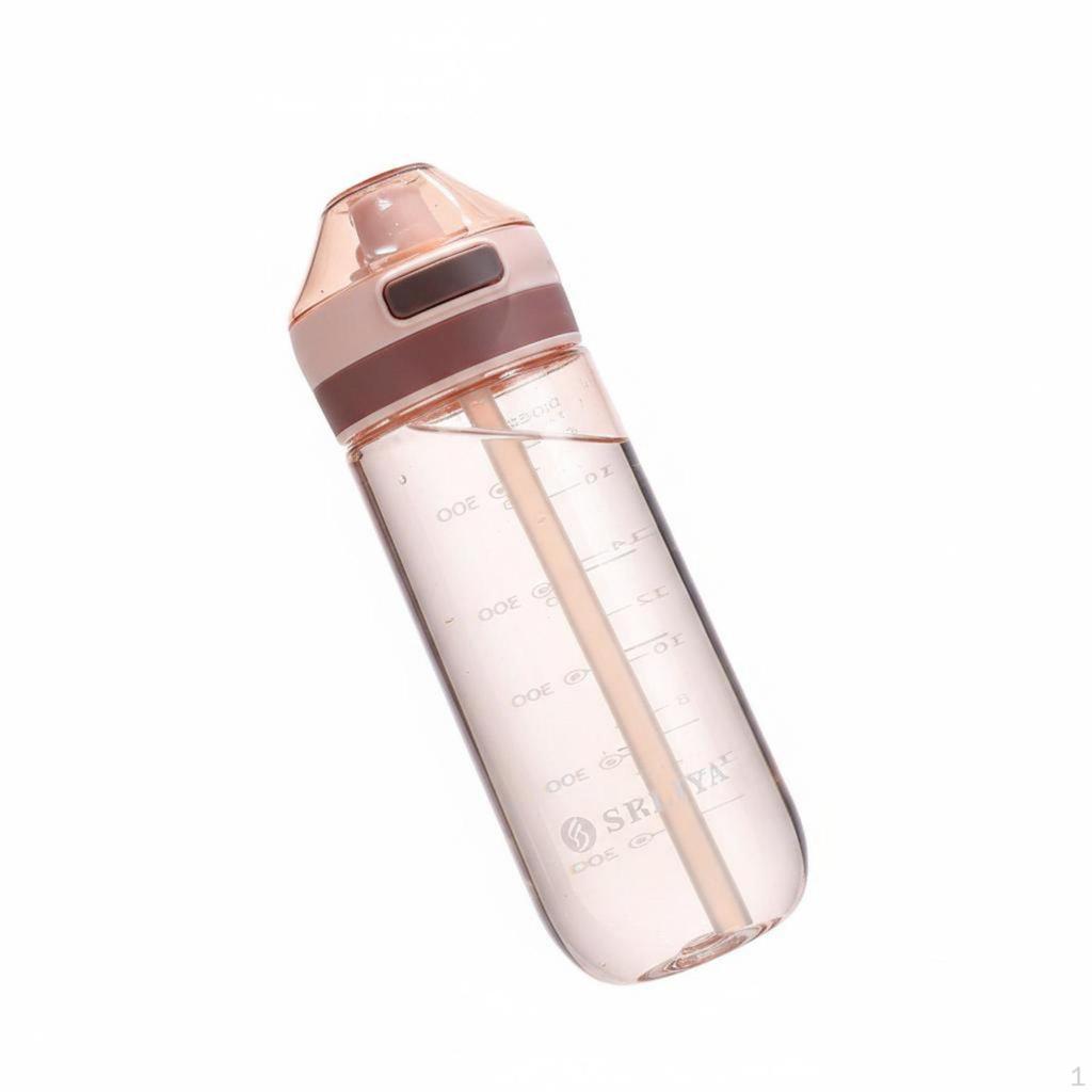 Water Bottle with Straw Large Capacity Cup DropResistant Portable Drink for