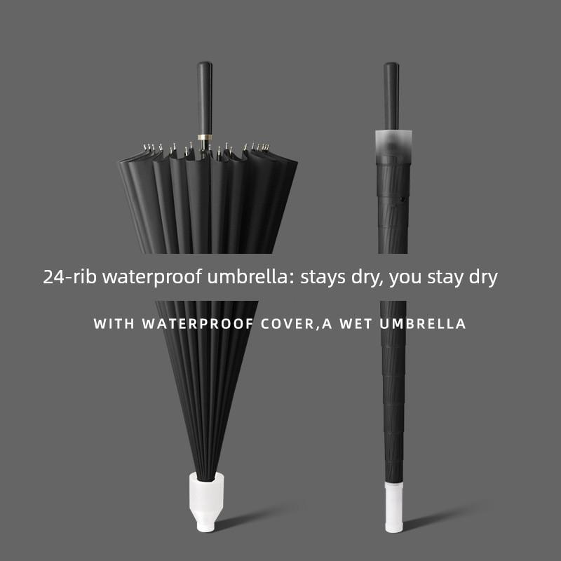New Model Children's Umbrella for Elementary School Students, Waterproof Cover for Boys, Double Automatic, Large Size, Reinforced, Long