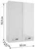 Mea White Gloss Wall-hung Bathroom Cabinet 71 X 50 Cm