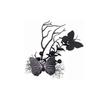 Mesh Hairpin Peculiar Dance Dress Butterfly Dead Branch Side Clip Decoration