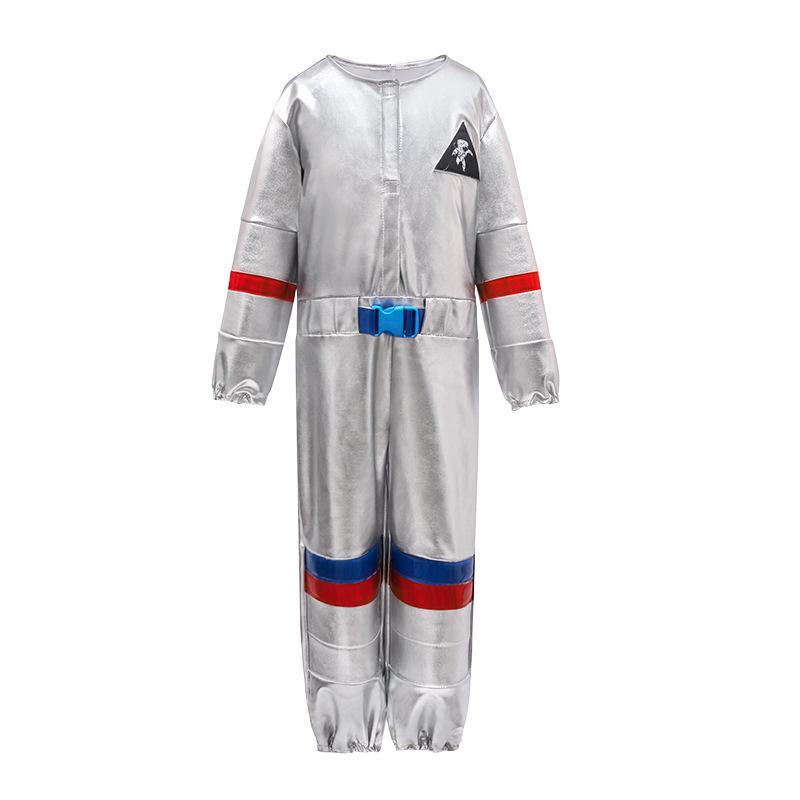 Zilver Astronaut Cosplay Kostuum voor Kinderen - Klaar voor Sportdag & Optreden