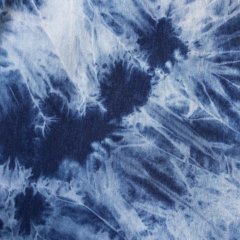 50X170CM Washed Tie-Dyed Denim Fabric DIY Sewing Thickened Cotton Cloth For Coats Clothing Washed Colorful Designer Material