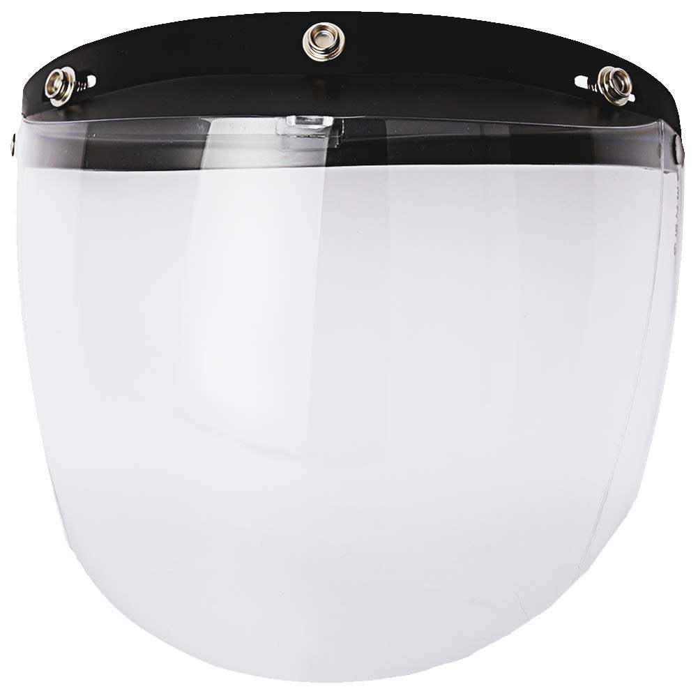 Chern Yueh 3 Snap Motorcycle Universal Helmet Visor (Clear)