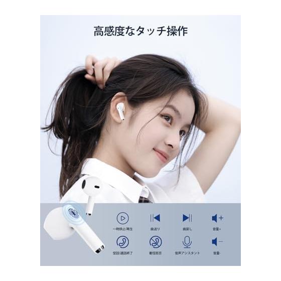 [2026 Upgraded Version] AOKIMI Wireless Earphones Bluetooth Earphones V12 Compact and Lightweight Bluetooth Hi-Fi Up To 36 Hours Playback Bluetooth