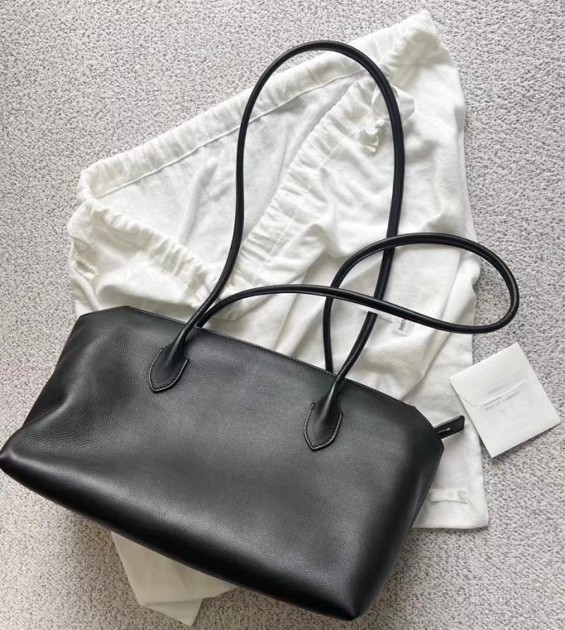 Minimalist Genuine Leather Shoulder Tote - Large Capacity, Premium Commuter Handbag