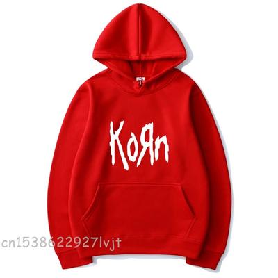 Fashion  Unisex's and Women Universal Korn Rock Band Letter Pullover Casual Sports Streetwear Hoodie Unisex Hoodie