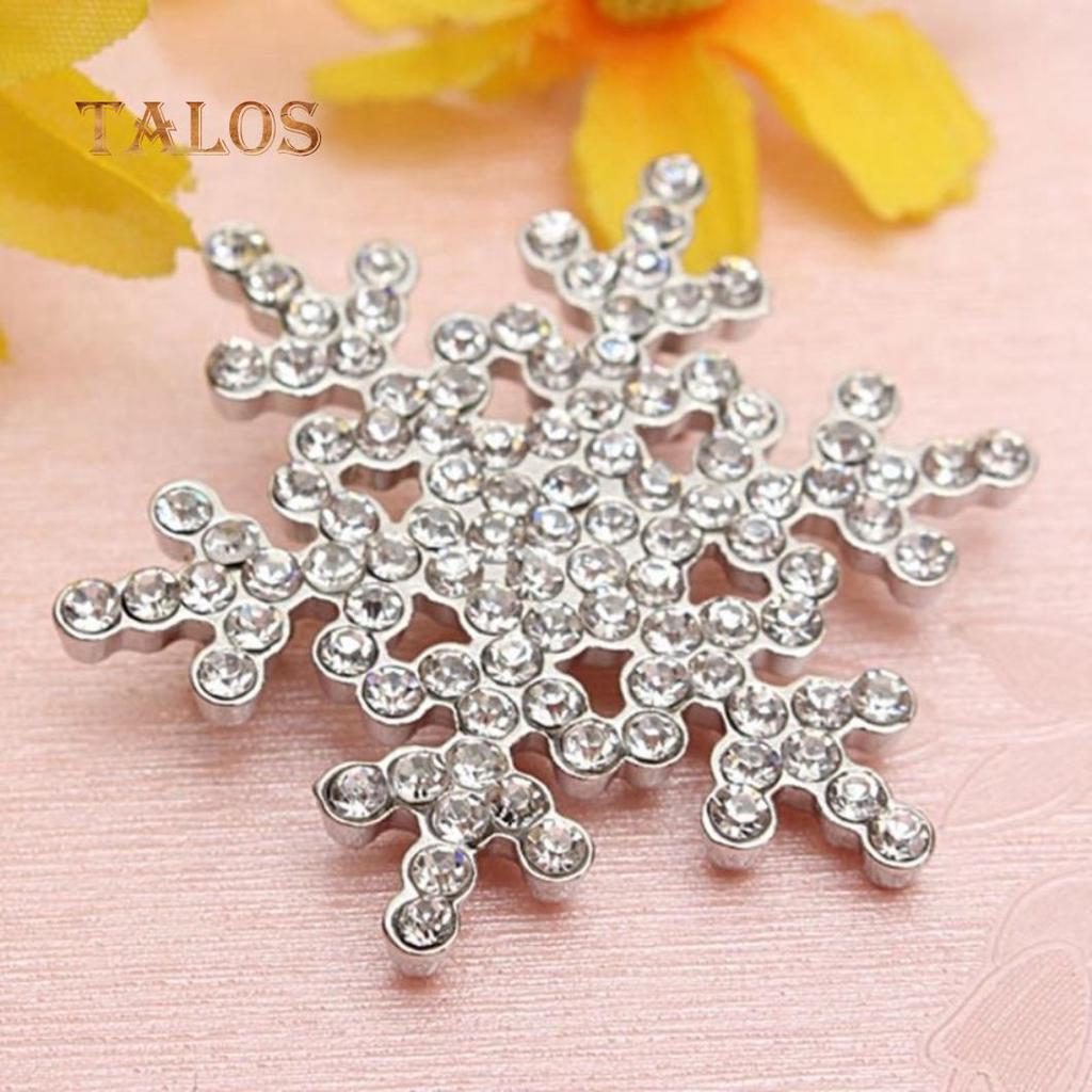 Cheap Chic Dazzle Crystal Stone Snowflake Winter Xmas Brooch Pins ...
