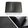 Hand-Stitched Black Microfiber Leather Steering Wheel Cover For Honda Civic 10 2016-2019 CRV CR-V 2017-2019 Clarity 2016-2018