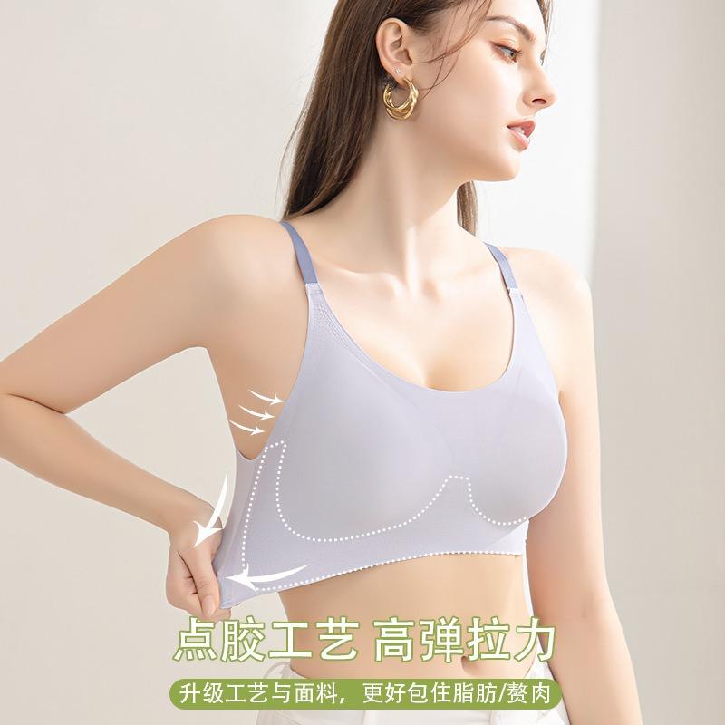 Women S Thin Breathable Seamless Sports Bra Half Fixed Drop Cup