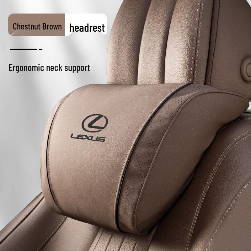 Lexus Headrest Lumbar Support Cushion for ES200, ES300h, NX, RX - Car Neck Protection Pillow.