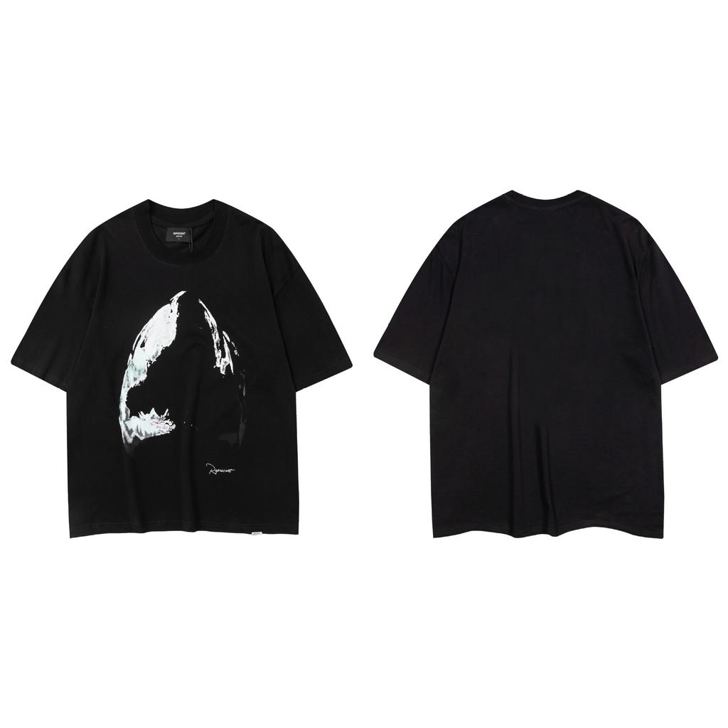 Trendy brand REPRESEN classic slogan printed male and female couples crew neck pullover cotton short-sleeved T-shirt high street
