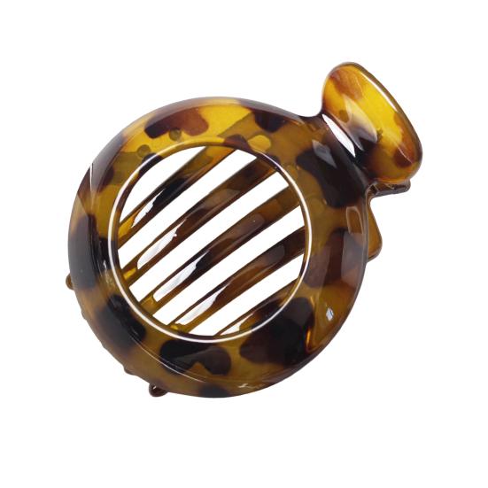 Women Hair Clip Round Anti-slip Teeth Hair Claw Hollow Design Back Head Hair Clamp Hair Styling Tool Hair Accessories