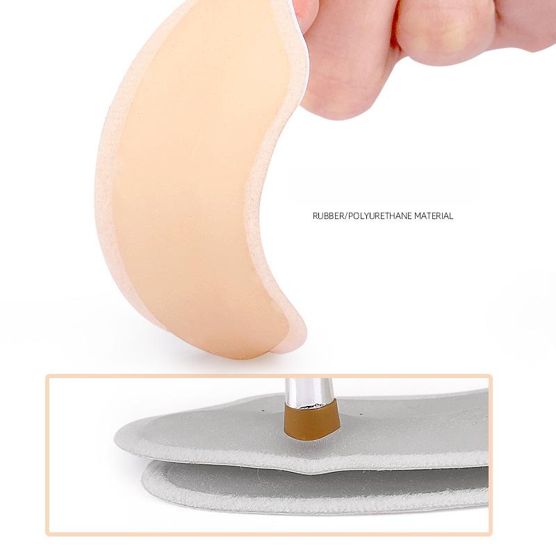 Fleshy Heel Sticker Self-adhesive Anti-wear Anti-drop Soft High Heels Skin-sensitive Half-size Pad Cuttable for Comfort