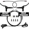 BUCKLOS Frein E-Bike 4 Pistons Coupure de Puissance Trottinette Électrique Frein à Disque Hydraulique 1150mm 1950mm VTT Frein Hydraulique Pièces