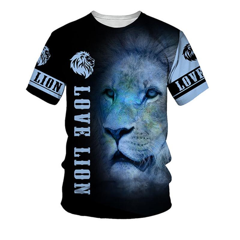 Kids Clothes Lion Graphic T Shirts Clothing for Boys Baby Summer Clothes Short Sleeve Children's Clothing Vintage Boy's T-Shirt