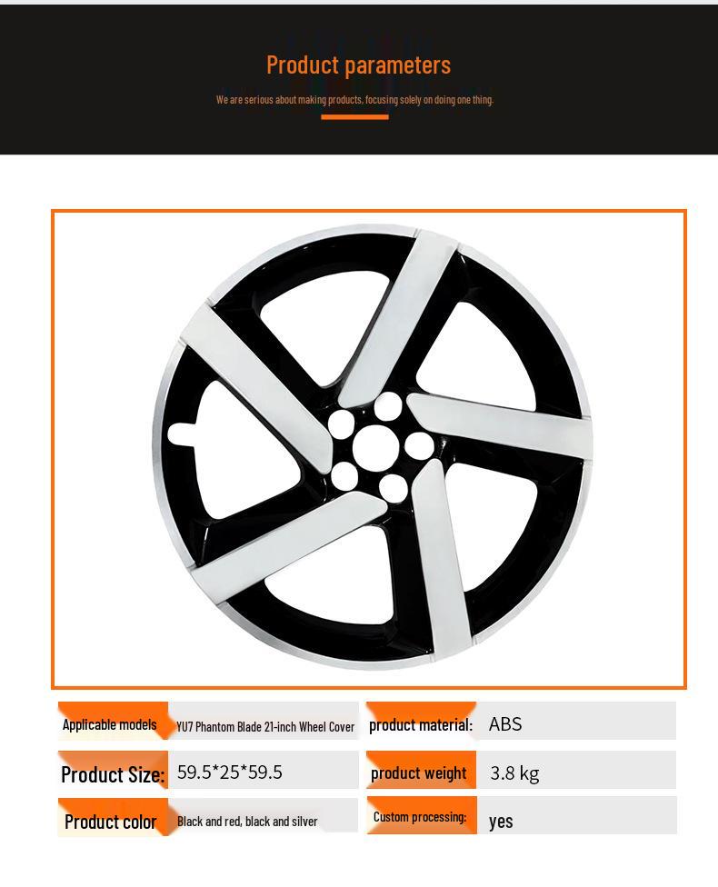 YU7 Phantom Blade 21" Wheel Hub Protector - Full Edge Wheel Cover