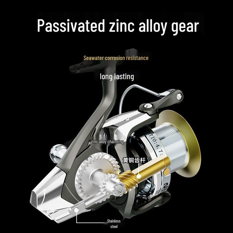 Long Cast Spinning Reel: Anti-Seawater, Sea Rod Anchor for Lure Fishing