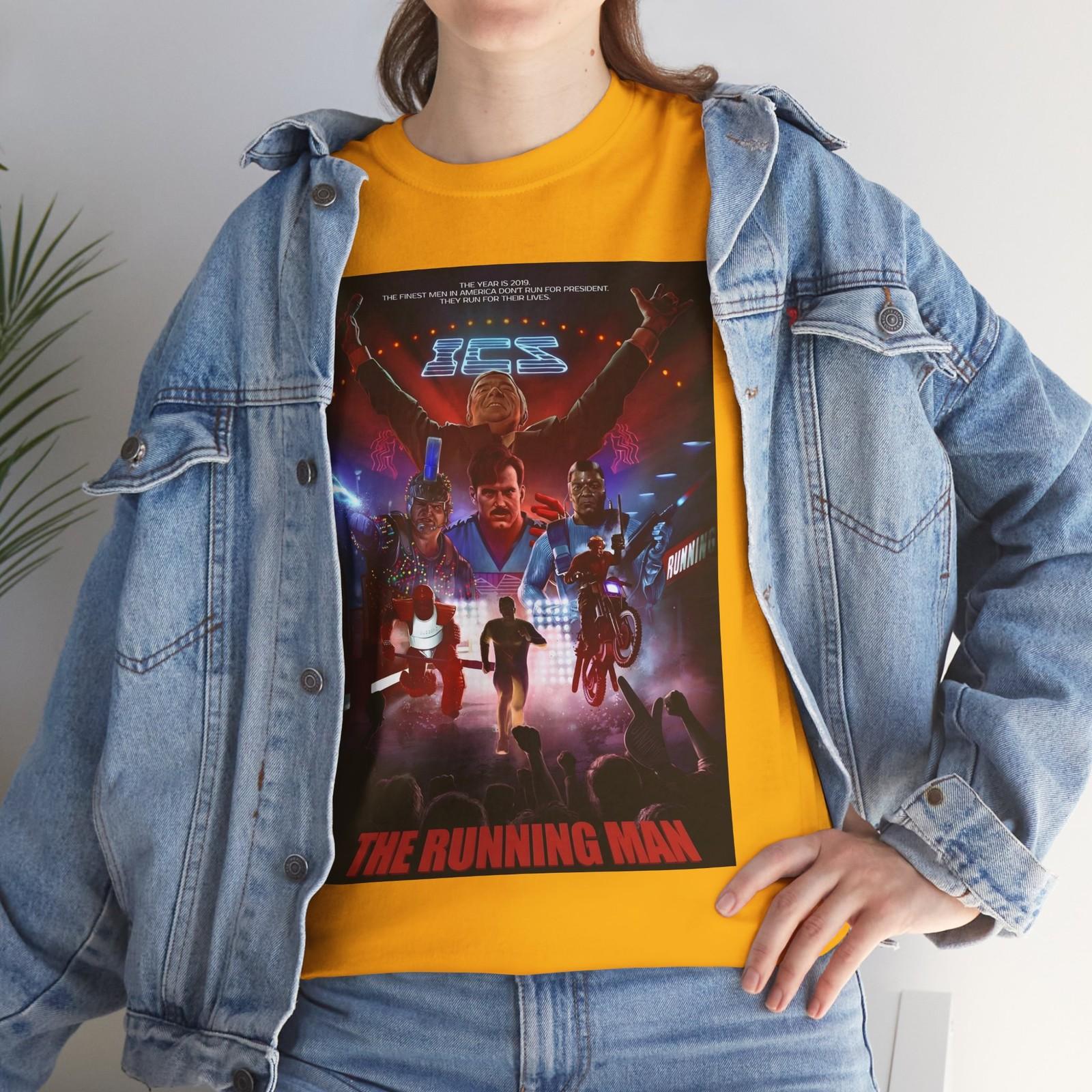 The Running Man (1987) T-Shirt Mens Womens Tees Top Schwarzenegger Sci-Fi 80s S