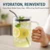 Glass Cup 1000ML Drinking Glass Tumbler with Lid and Straw Glass Coffee Cup Glass Mug Milk Juice Cup Transparent Cup