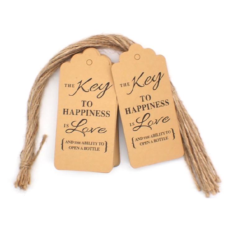 100 Pieces Gift Labels Writable Gift Labels Rectangle Hanging Gift Labels