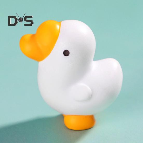 6 Pcs Mini Goose Figurines Resin Miniature White Goose Statues Bonsai Planter Goose Ornament for Micro Landscape Fairy Garden Decor