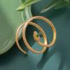 High-end Light Luxury Fashionable Snake-shaped Round Bracelet with Buckle for Women, Same Style