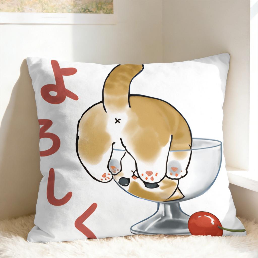Sharks And Kittens Pillow Cover Soft Cushion Cover Cute Funny Pillow Case For Couch Sofa Bedroom
