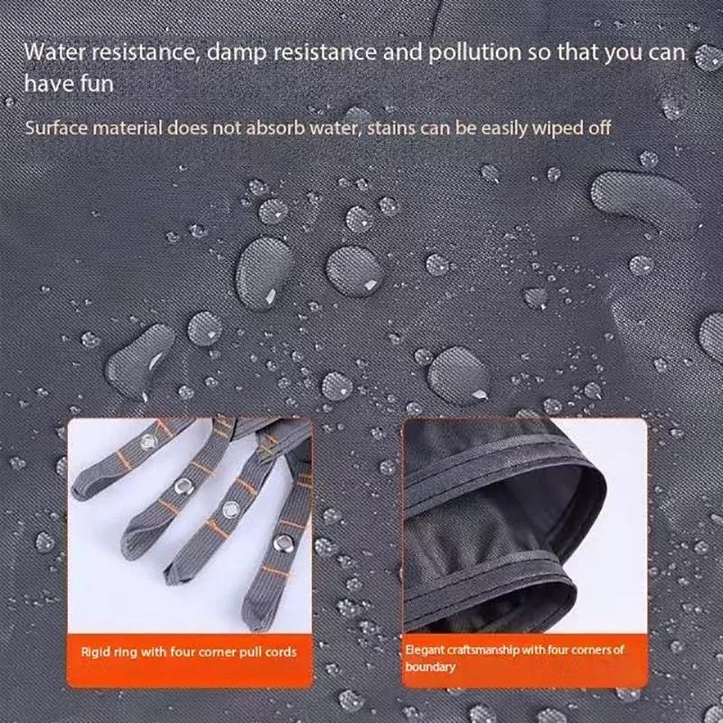 Waterproof Tent Footprint 210d Oxford Fabric Camping Ground Sheet Tear Resistant Damp Proof Mat For Hiking Picnic Beach