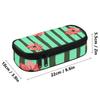 Pen Case 300D Polyester Large Capacity Zipper Closure with Mesh Pocket Removable Divider and Pen Slots for College and School Use