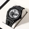 Trend Line Watch Comic Student Two Dimensional Quartz Watch Art Design Personality Watch Trend Watch